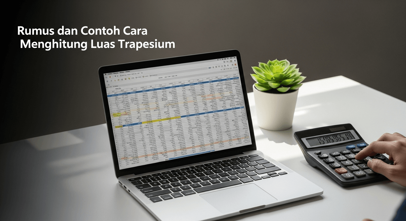 Rumus dan Contoh Cara Menghitung Luas Trapesium