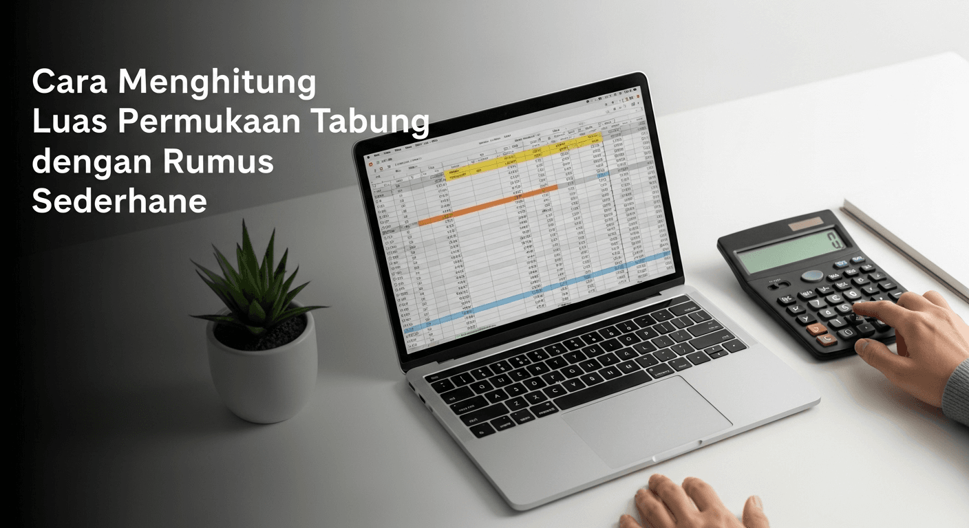 Cara Menghitung Luas Permukaan Tabung dengan Rumus Sederhana