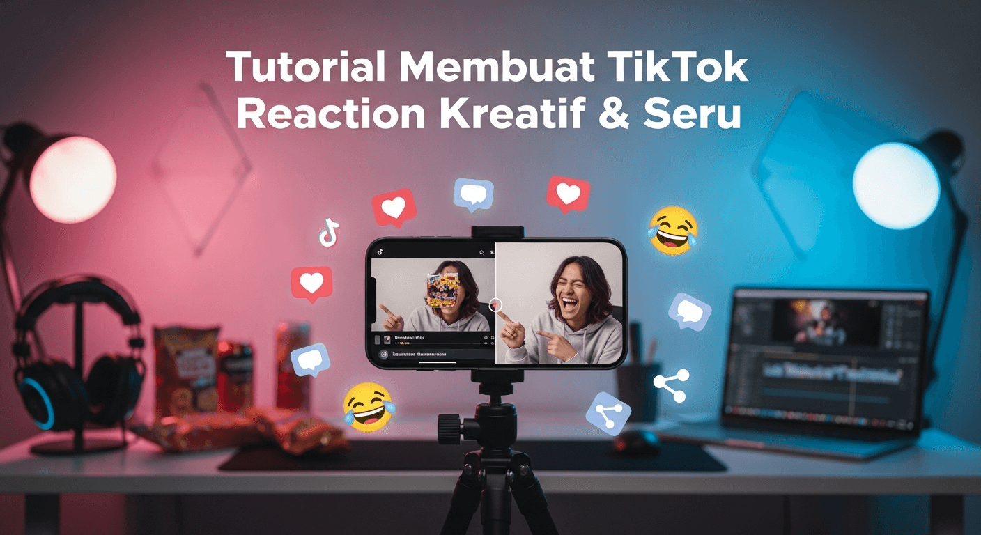Tutorial Membuat TikTok Reaction