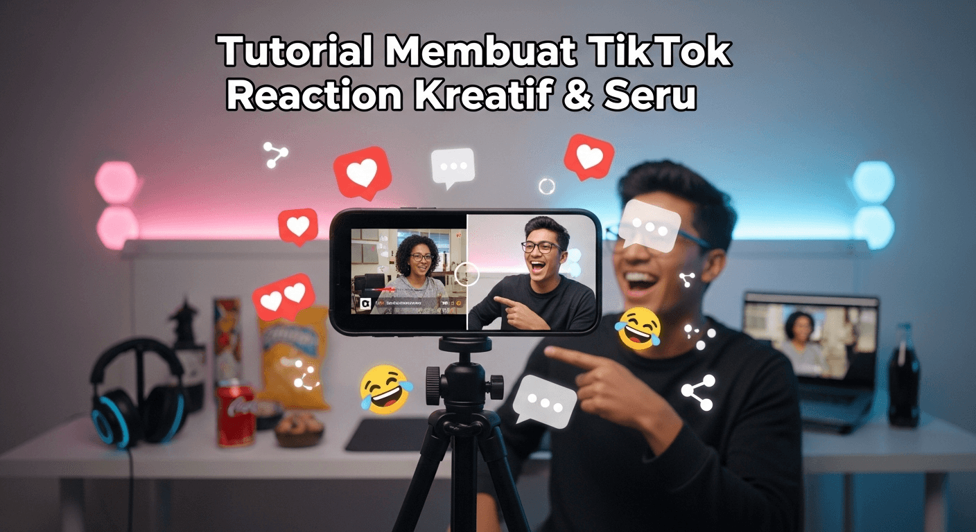 Tutorial Membuat TikTok Reaction