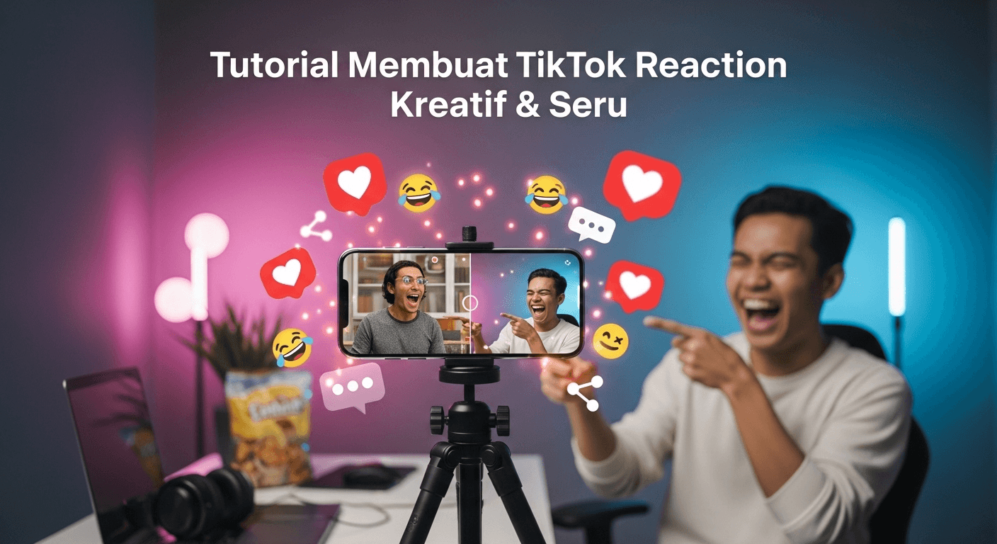 Tutorial Membuat TikTok Reaction