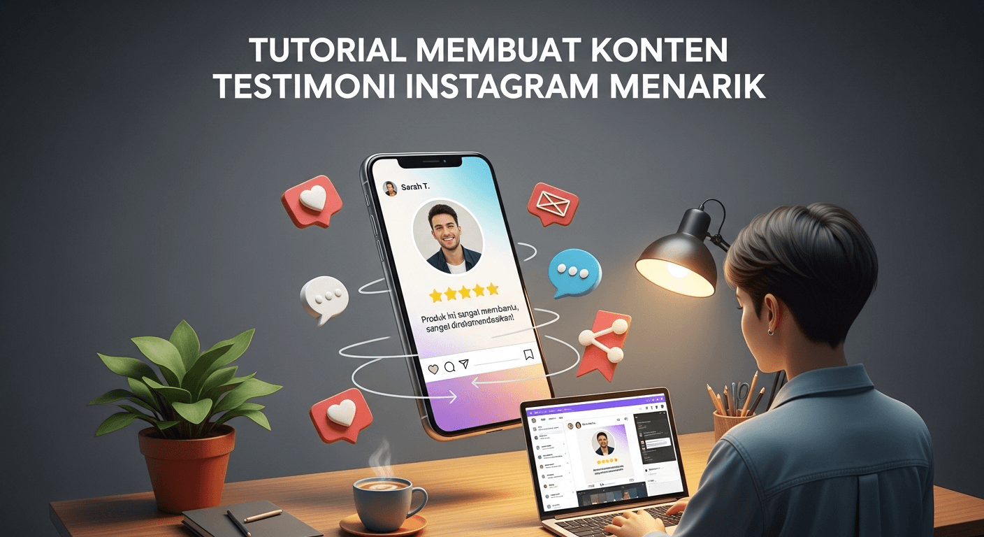 Tutorial Membuat Konten Testimoni Instagram