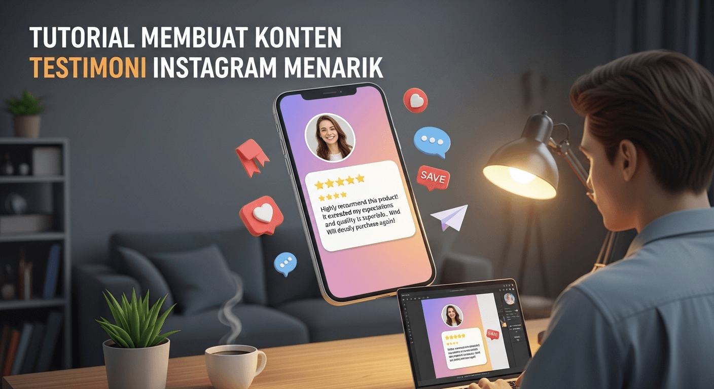 Tutorial Membuat Konten Testimoni Instagram