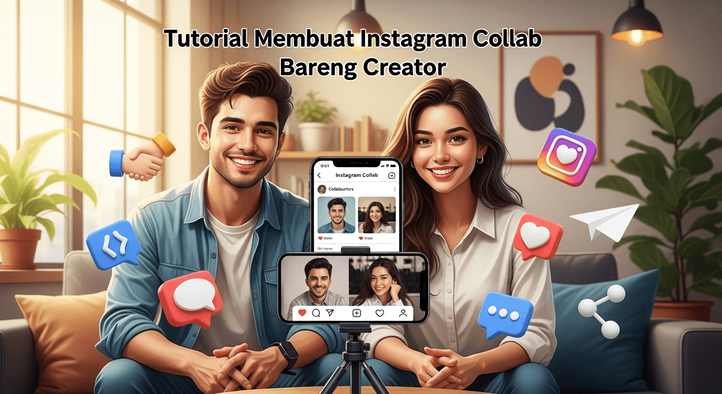 Tutorial Membuat Instagram Collab Bareng Creator