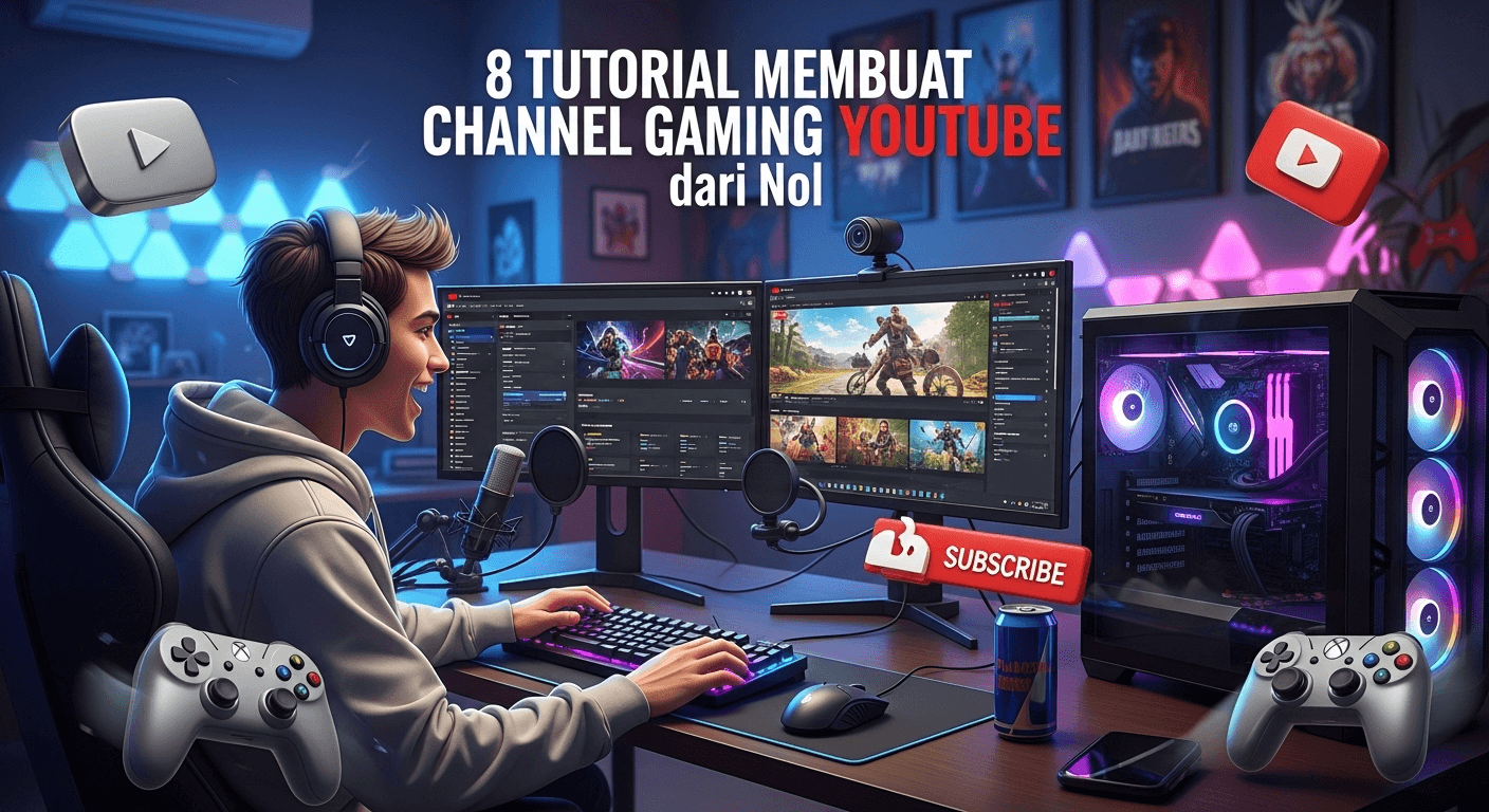 Tutorial Membuat Channel Gaming YouTube dari Nol