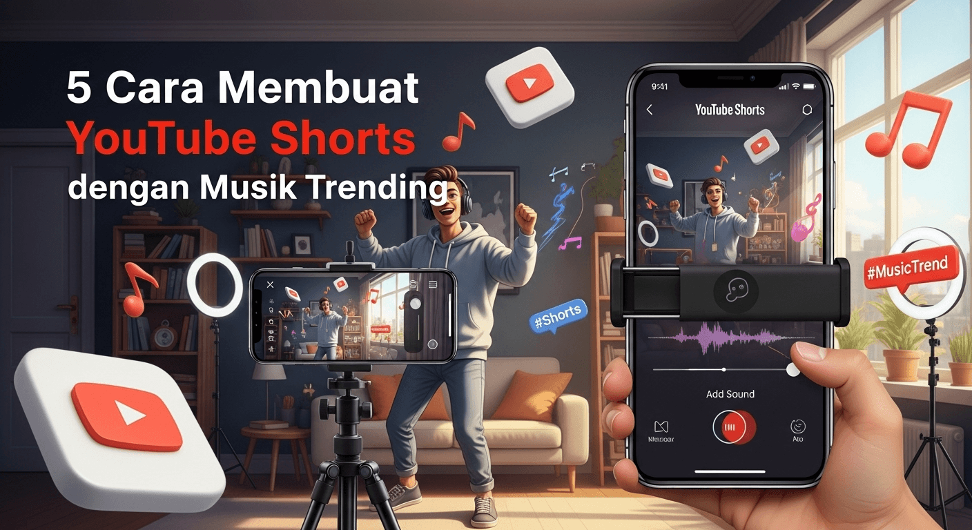 Cara Membuat YouTube Shorts dengan Musik Trending