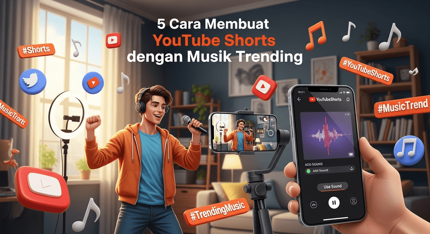 Cara Membuat YouTube Shorts dengan Musik Trending