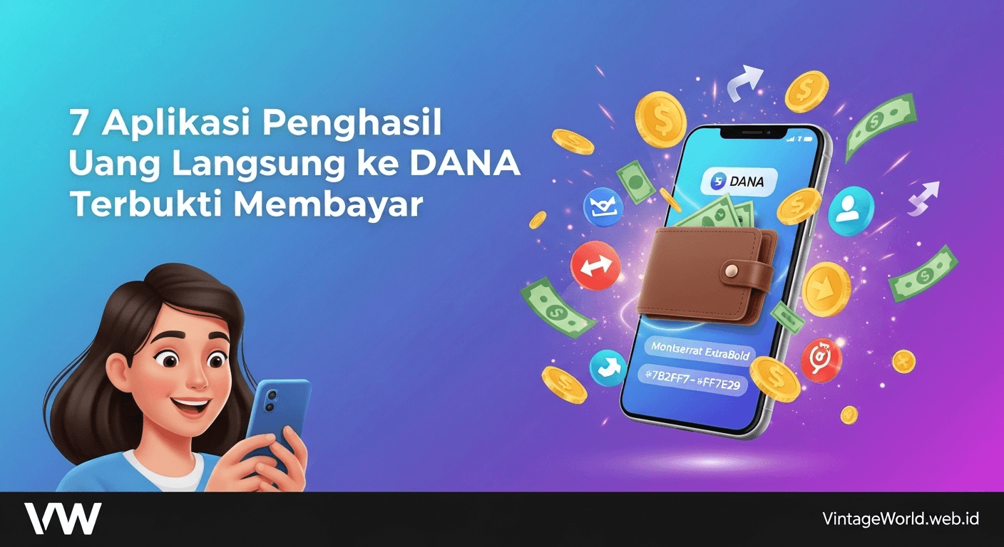 Aplikasi Penghasil Uang Langsung ke DANA