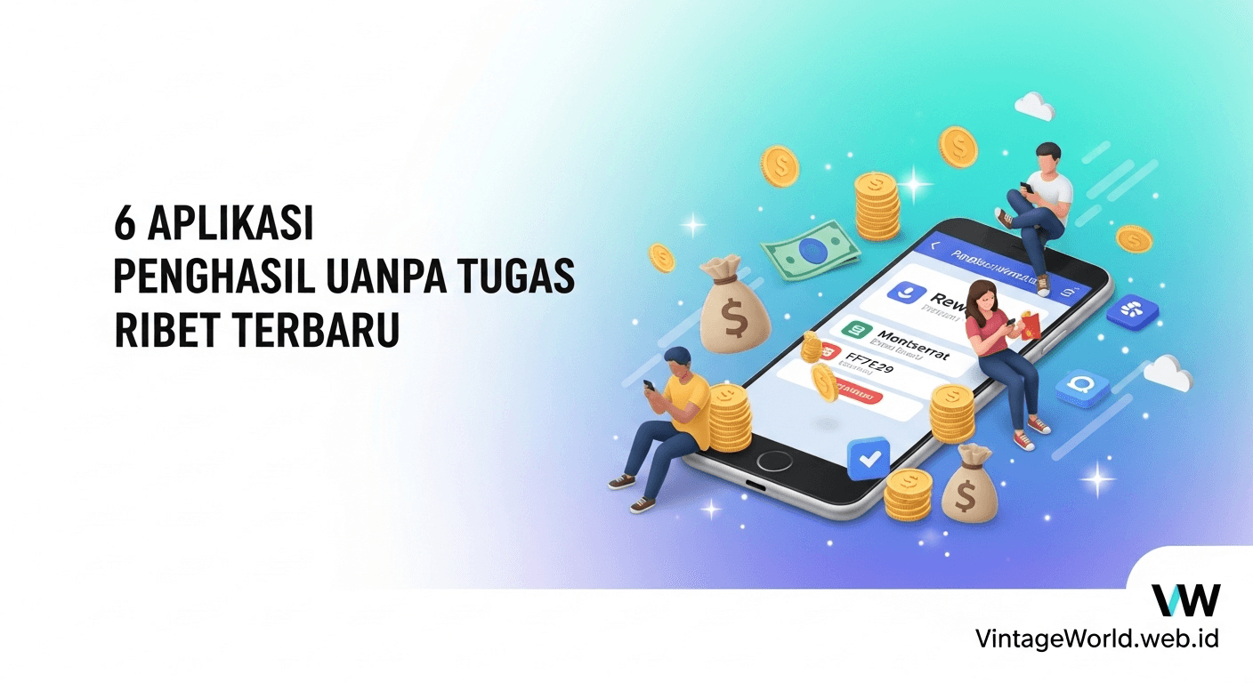Aplikasi Penghasil Uang Tanpa Tugas Ribet Terbaru