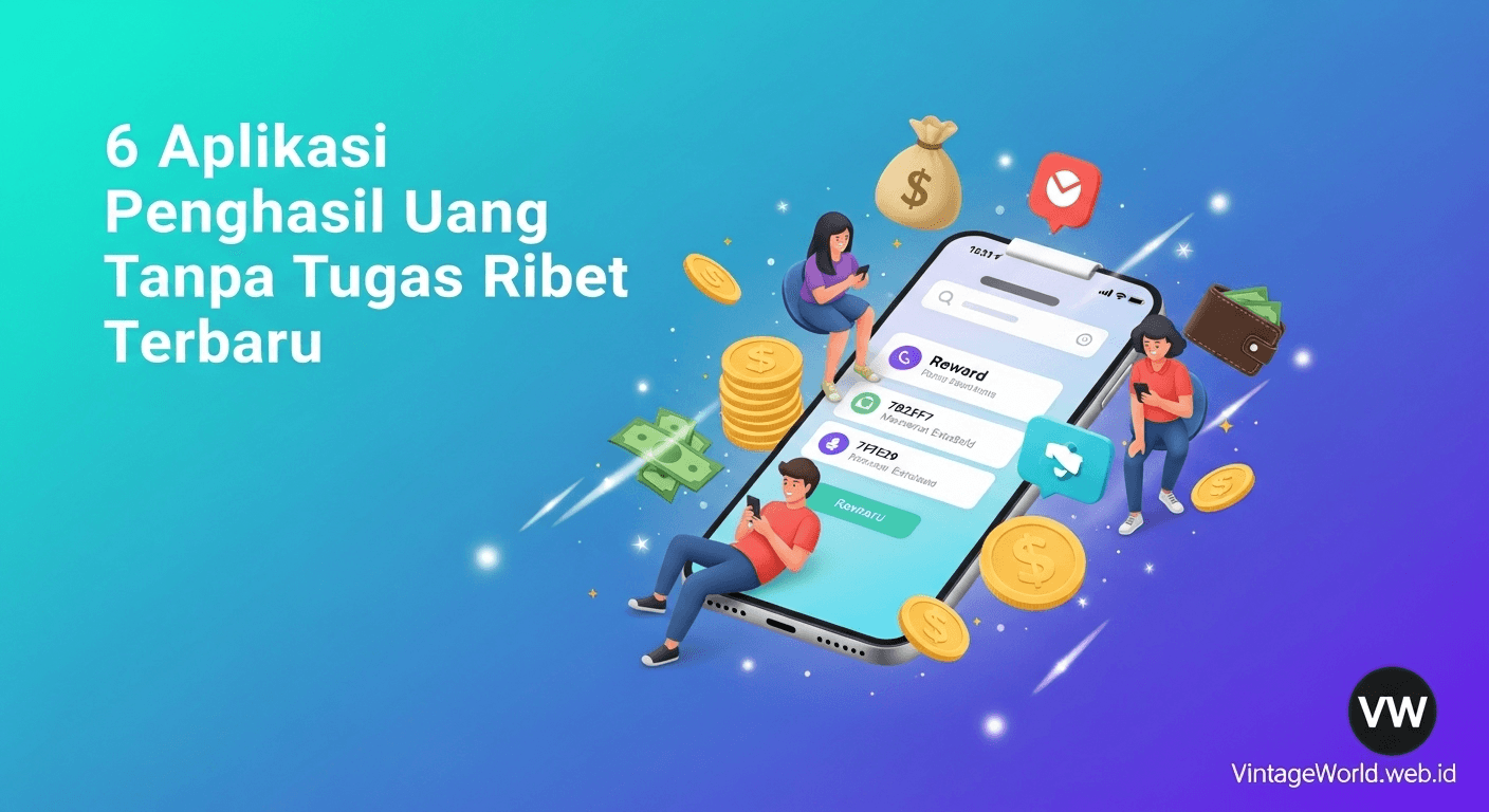 Aplikasi Penghasil Uang Tanpa Tugas Ribet Terbaru