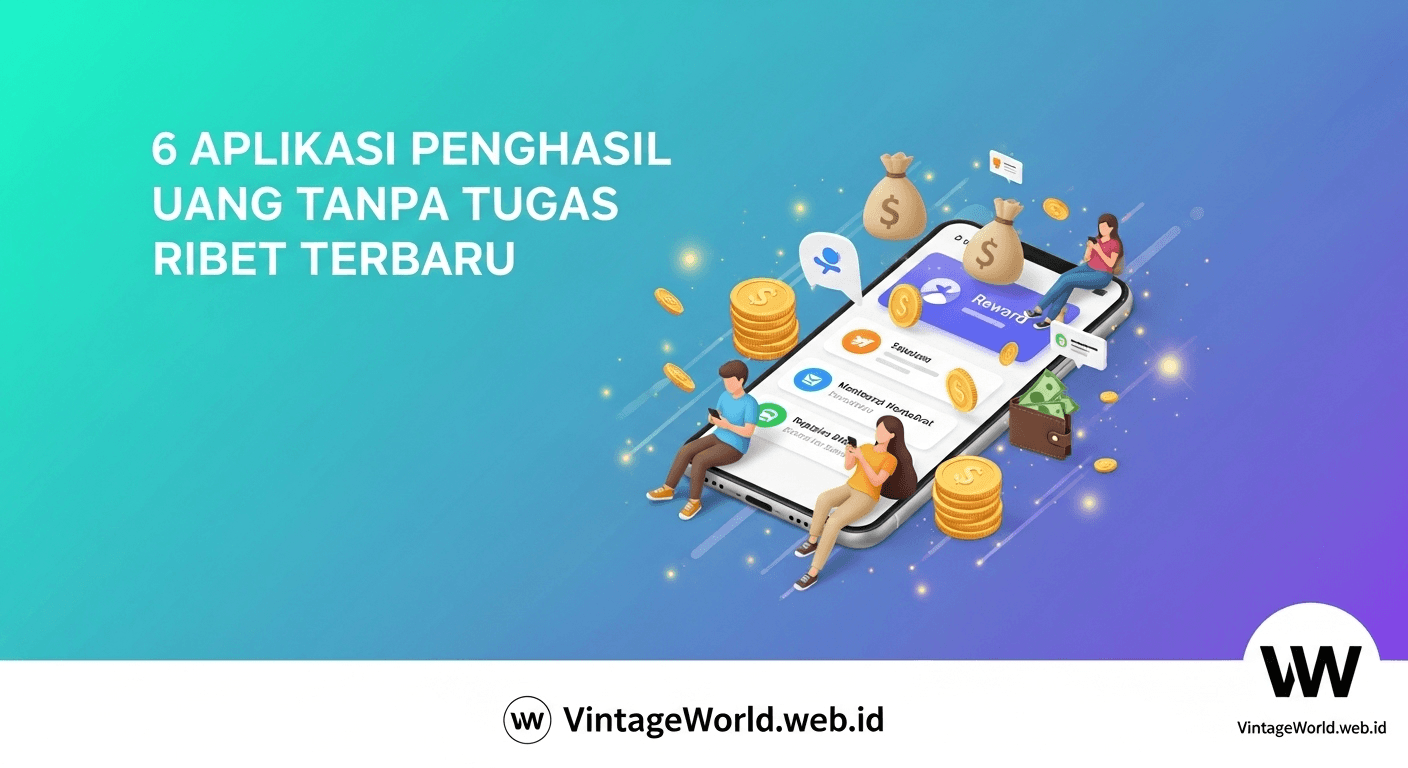 Aplikasi Penghasil Uang Tanpa Tugas Ribet Terbaru
