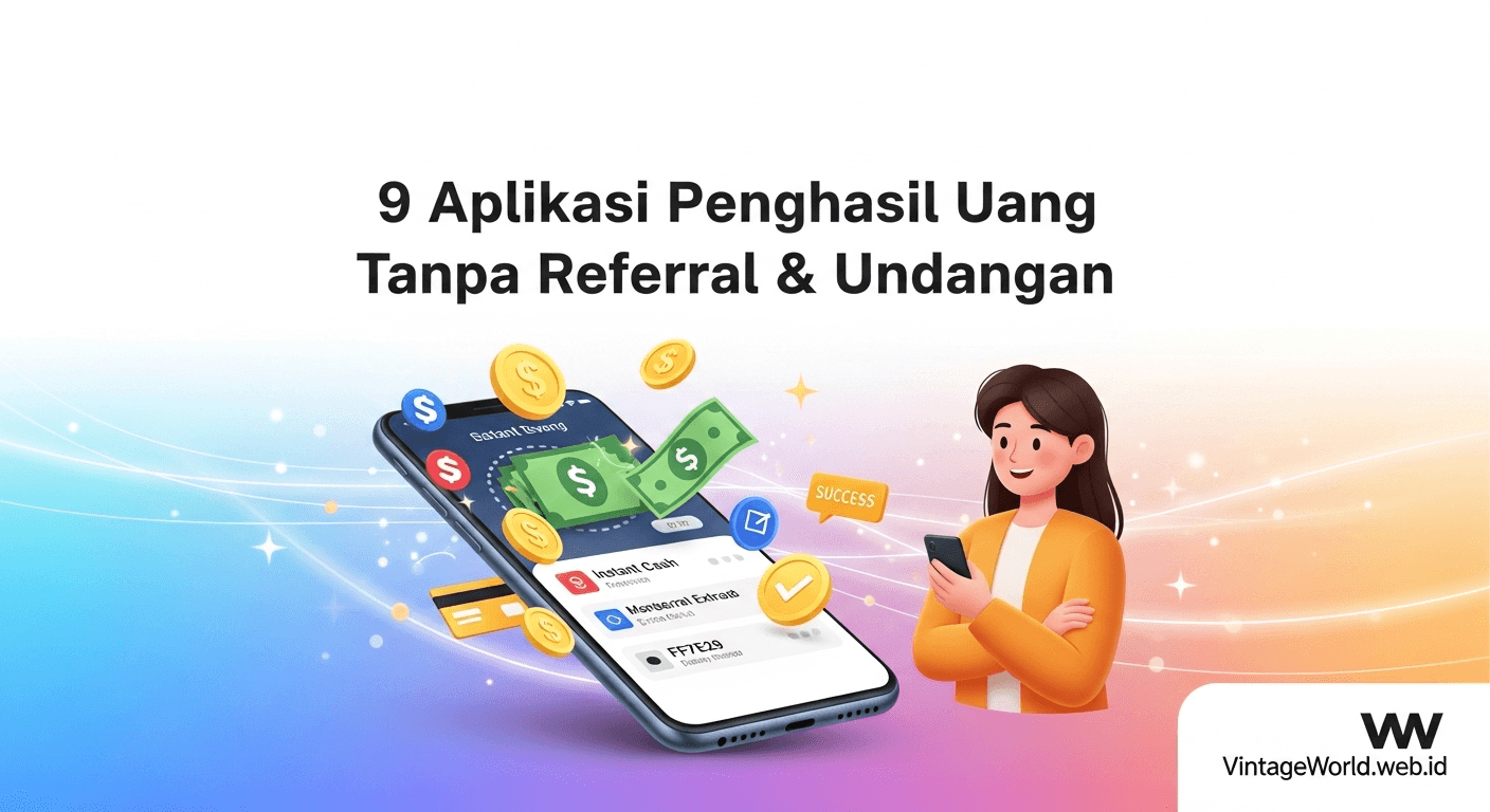 Aplikasi Penghasil Uang Tanpa Referral