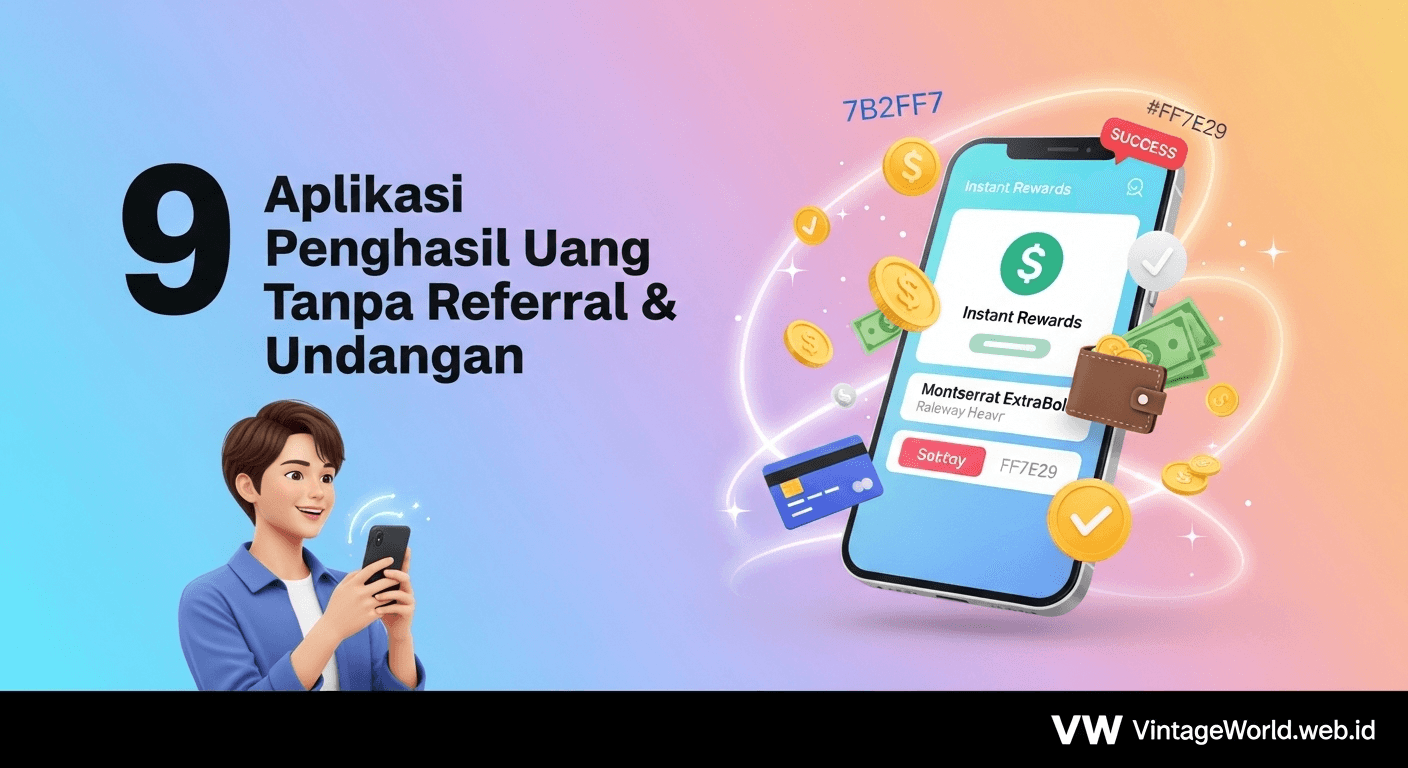 Aplikasi Penghasil Uang Tanpa Referral