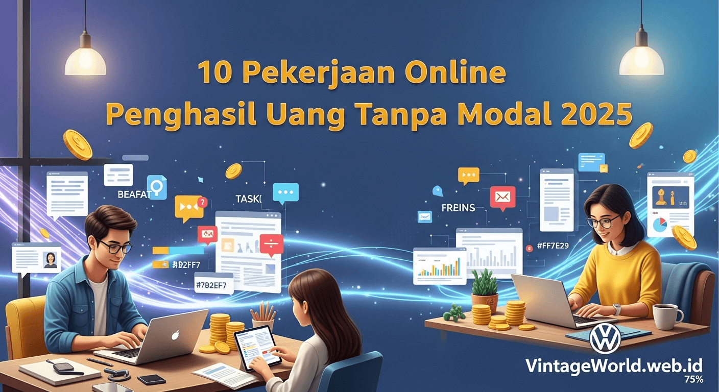 Pekerjaan Online Penghasil Uang
