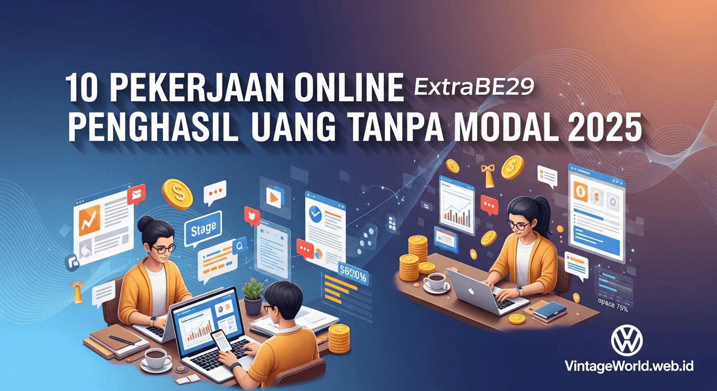 Pekerjaan Online Penghasil Uang