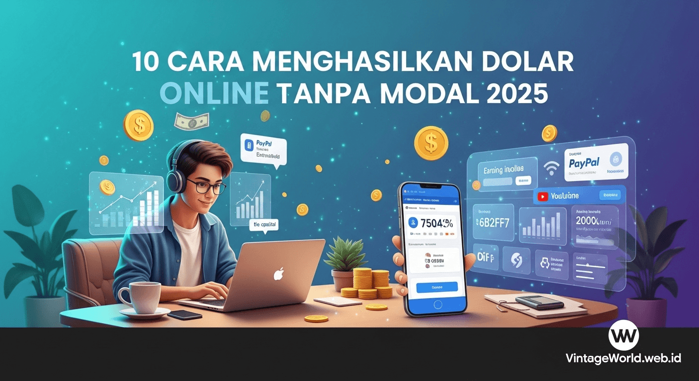 Cara Menghasilkan Dolar Online Tanpa Modal 2025