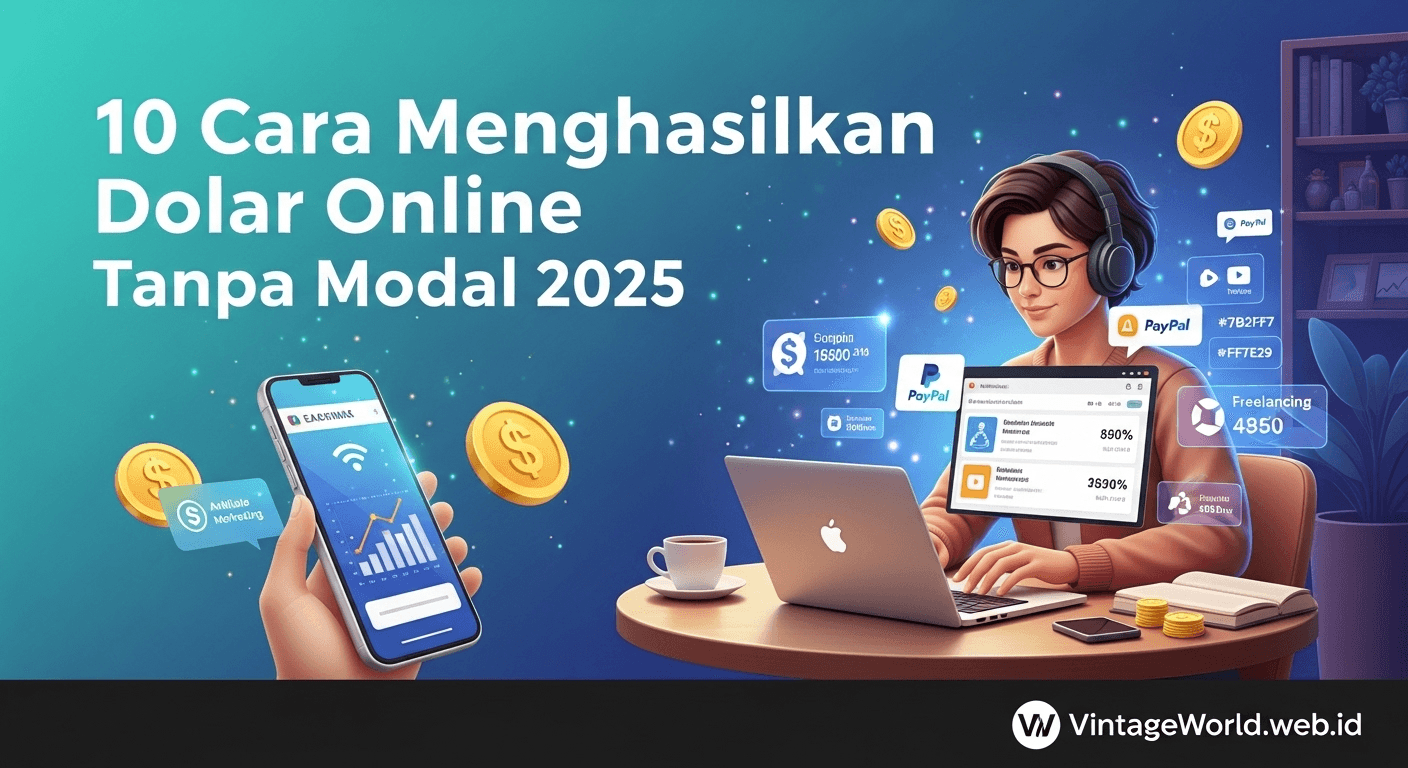 Cara Menghasilkan Dolar Online Tanpa Modal 2025