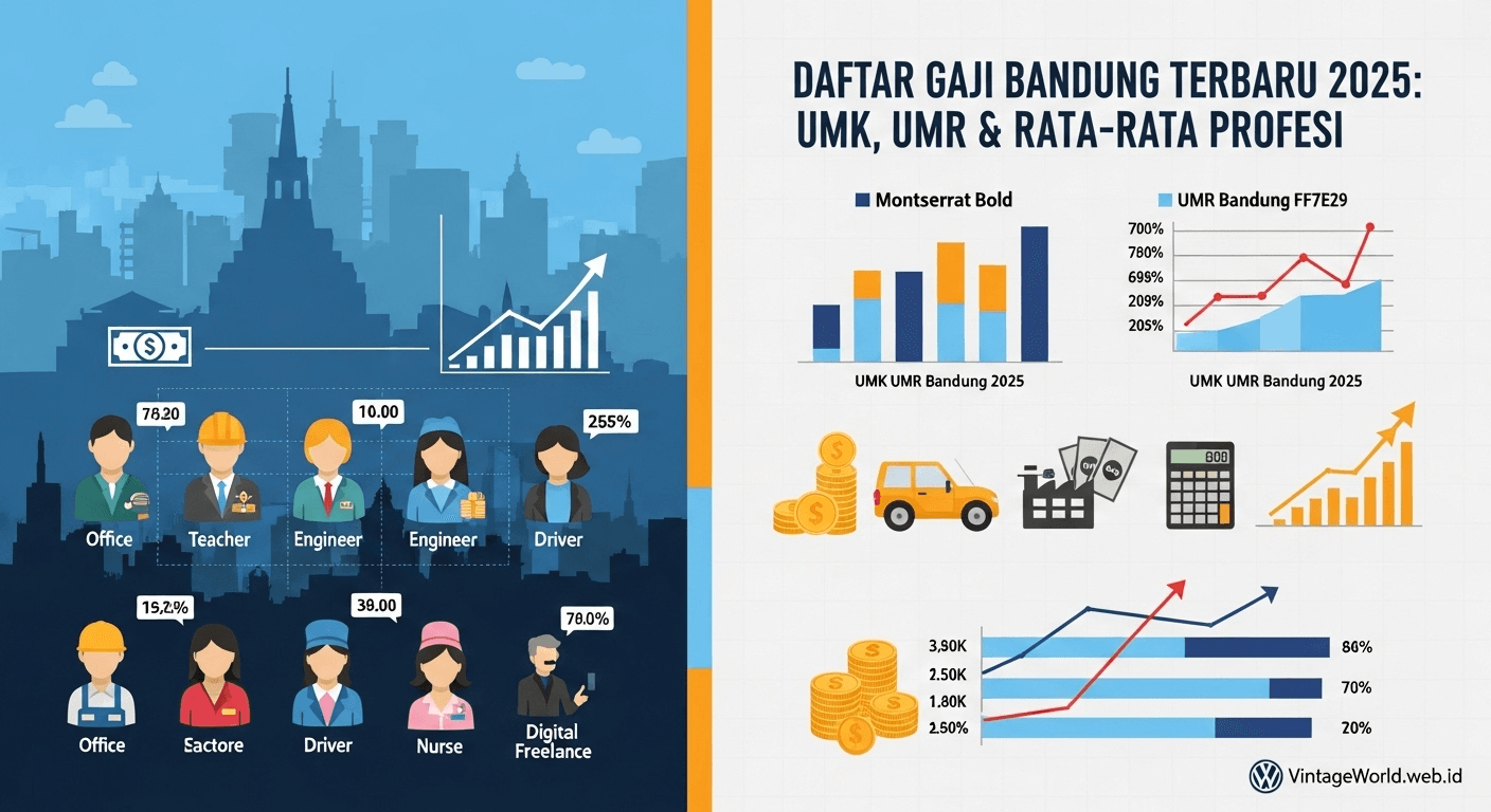 Daftar Gaji Bandung Terbaru 2025