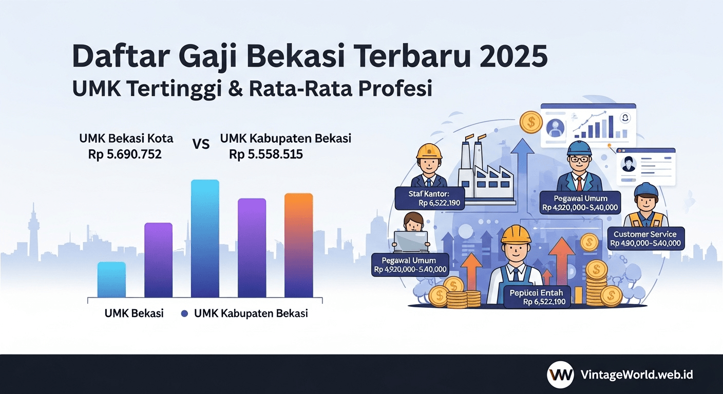 Daftar Gaji Bekasi Terbaru 2025